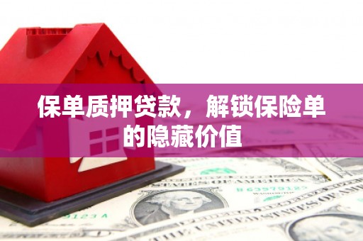 甘南保单质押贷款，解锁保险单的隐藏价值