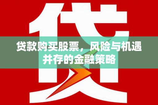 阜宁贷款购买股票，风险与机遇并存的金融策略
