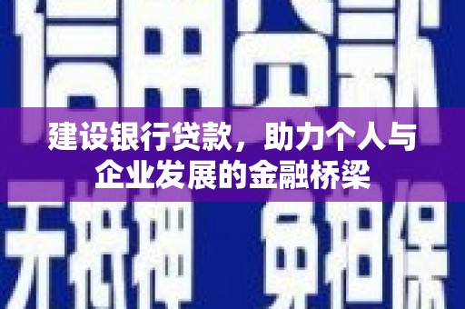 寿丰建设银行贷款，助力个人与企业发展的金融桥梁