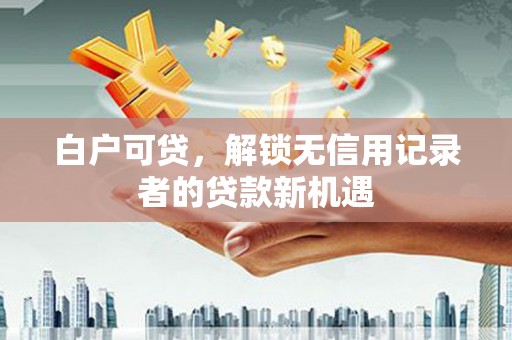屏边白户可贷，解锁无信用记录者的贷款新机遇