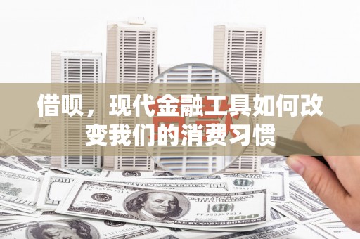 狮潭借呗，现代金融工具如何改变我们的消费习惯