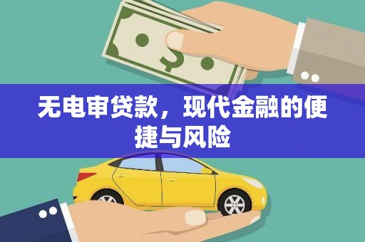 西螺无电审贷款，现代金融的便捷与风险