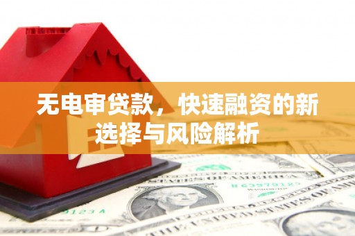 安源无电审贷款，快速融资的新选择与风险解析