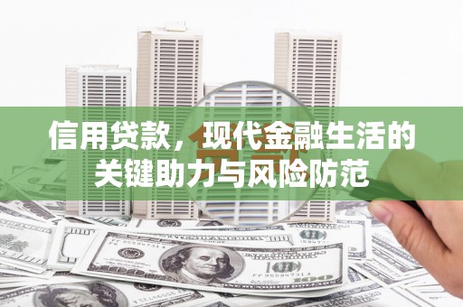 尼勒克信用贷款，现代金融生活的关键助力与风险防范