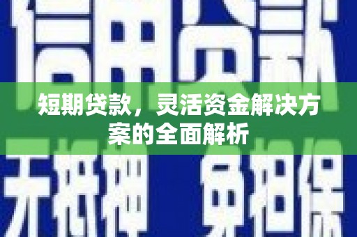 湖滨短期贷款，灵活资金解决方案的全面解析